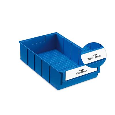 Etikett bred version för lagerlådor bredd = 183 mm (Förpakning med 60 st.)